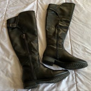 Black Thigh High Boots